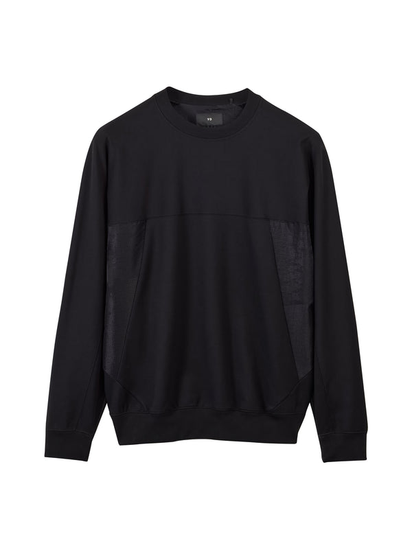 Crewneck sweatshirt in elasticated sponge