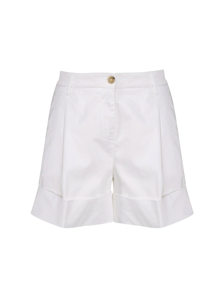 Bermuda shorts with white cuffs-1