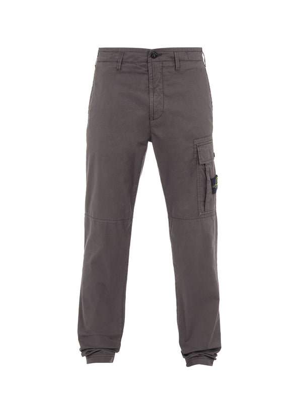 Anthracite Cotton Twill Cargo Pant