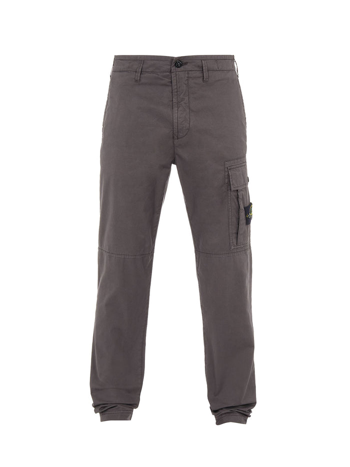 Anthracite Cotton Twill Cargo Pant-1