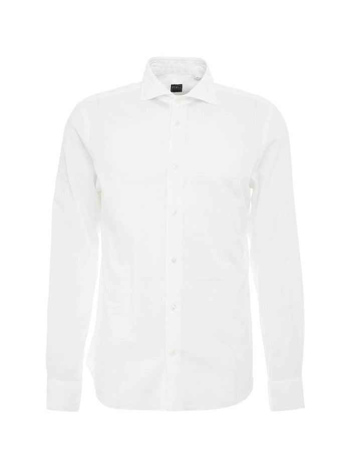 Camicia Sean Panamino Bianco-1