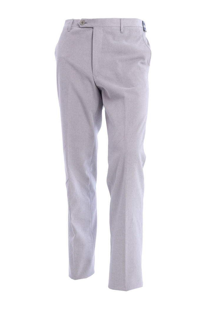 Light Gray Rota Trousers In Cotton-1