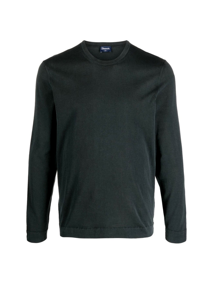 Cotton Crew Neck Sweater-1