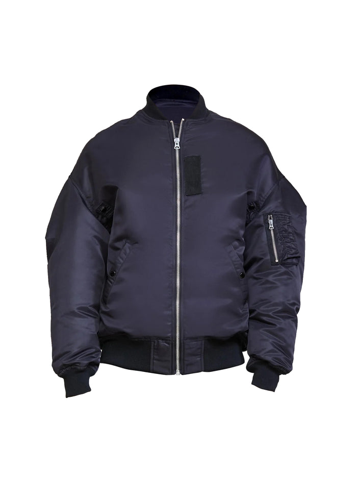 Zip Out Down Bomber Jacket-1