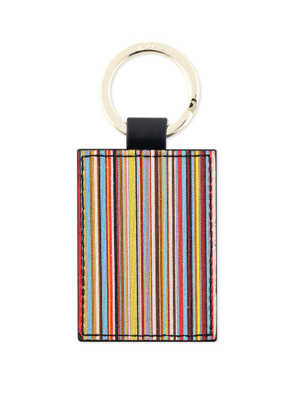 Signature Stripe key ring