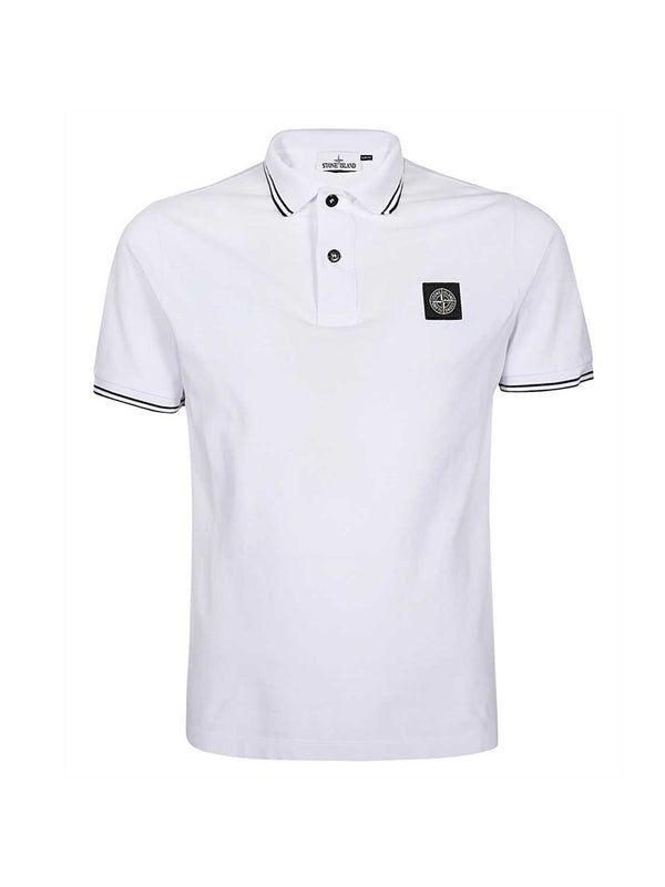 MM Piquet Stretch Polo Shirt White