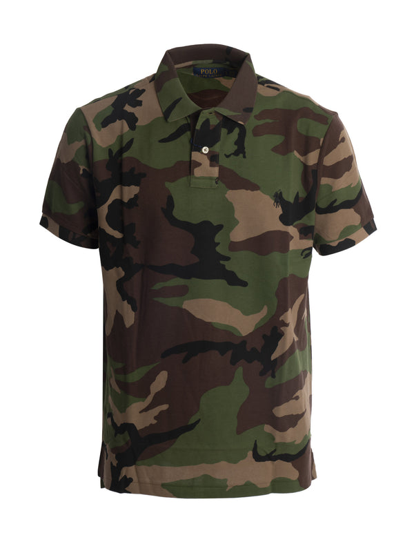 Mm Cotton Camouflage Polo Shirt