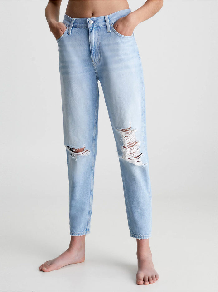 Jeans Mom Ankle Denim Light-2