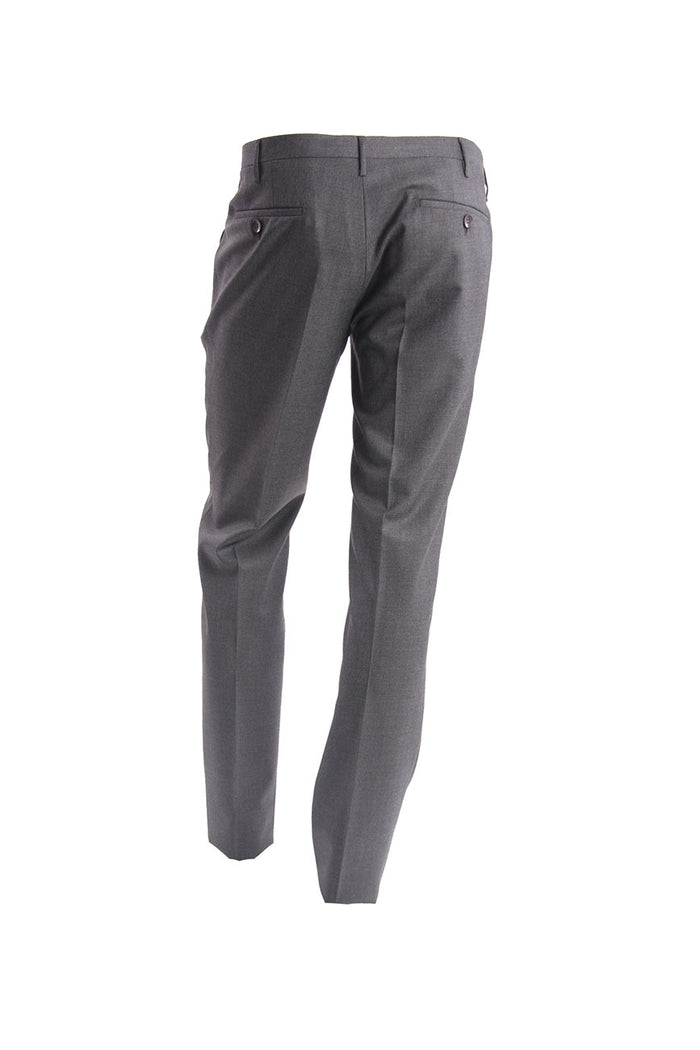 Dark Gray Rota Trousers In Tasmanian Canvas-3