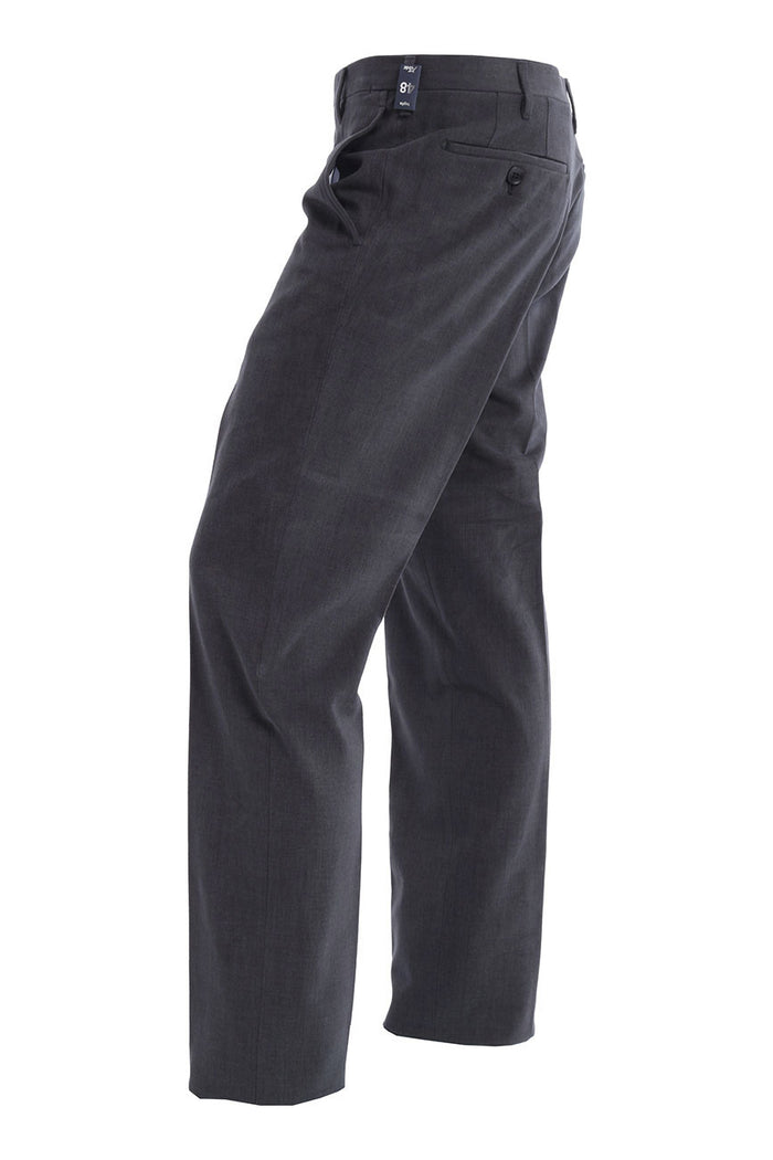 Dark Gray Rota Trousers In Cotton-2