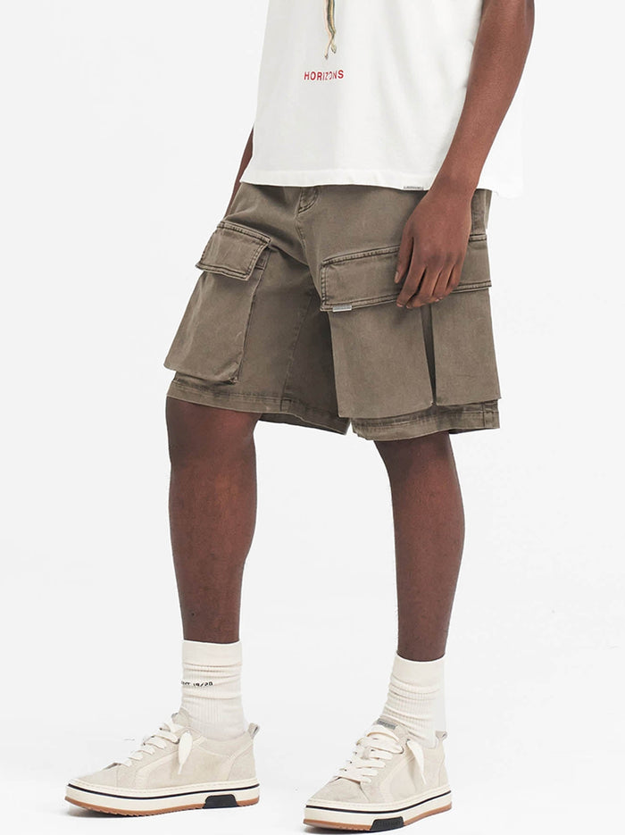 Washed Cargo Short-2