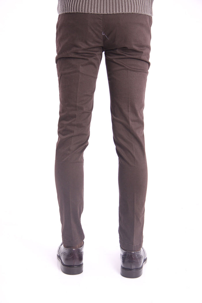 Yan Simmon Brown Satin Trousers-3