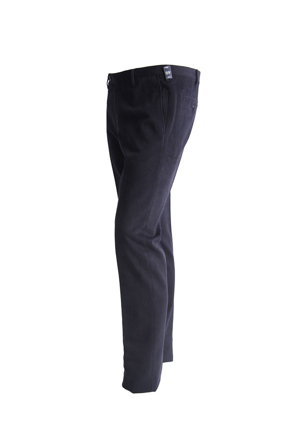 Pantalone Rota Blu Scuro In Cotone Stretch-2