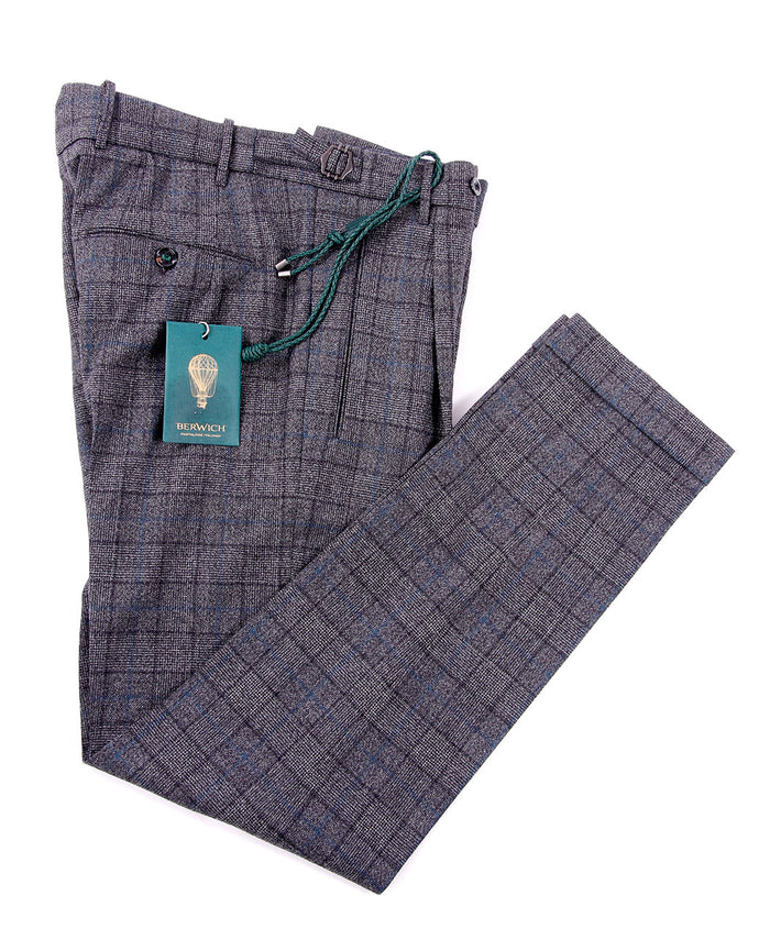 Berwich Pantalone Retro A Quadri-1