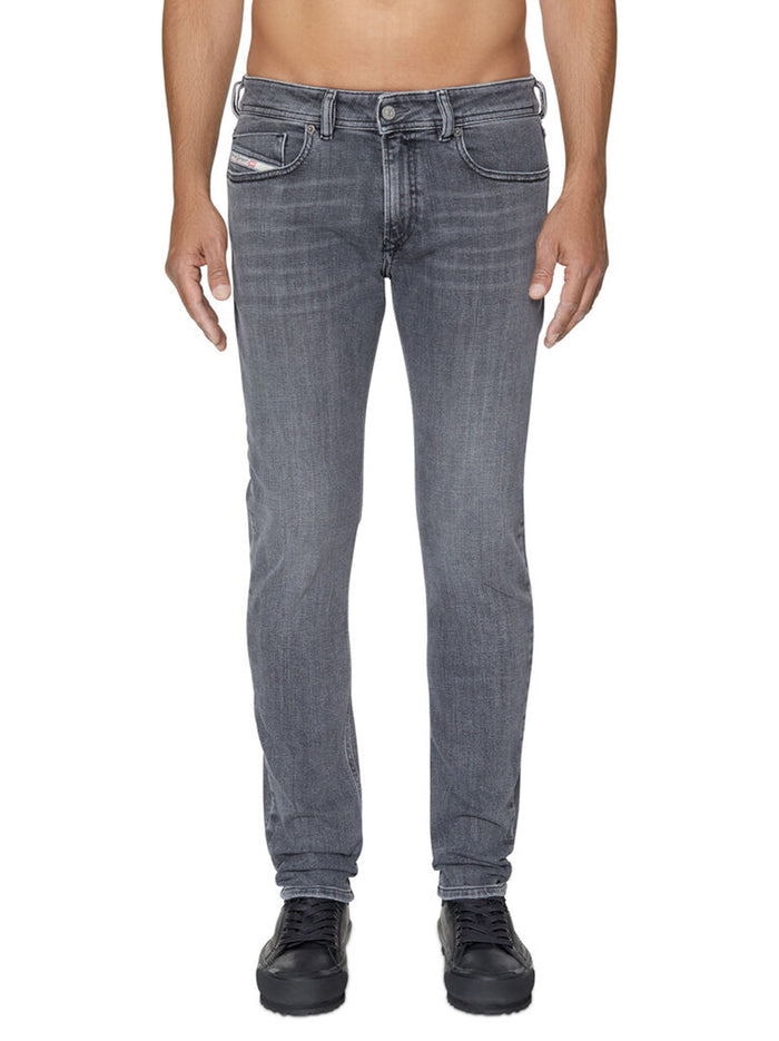 Jeans Skinny  Washed Grigio-2