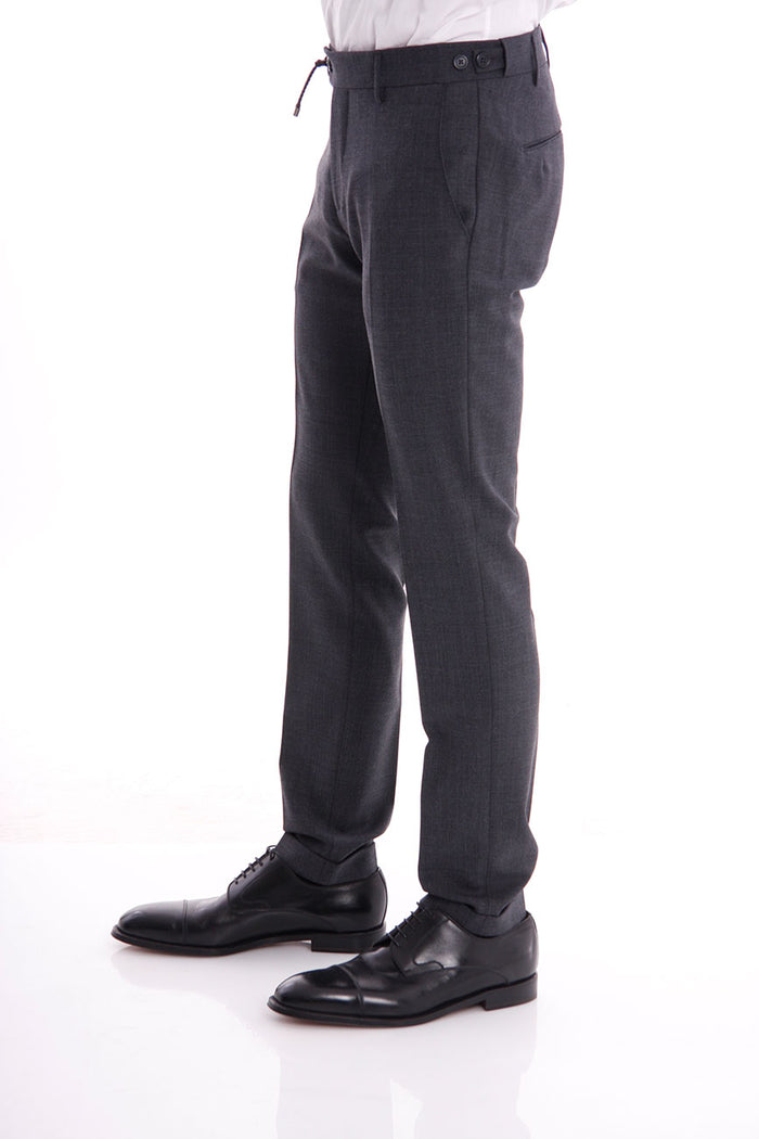 Berwich Gray Wool Trousers-2