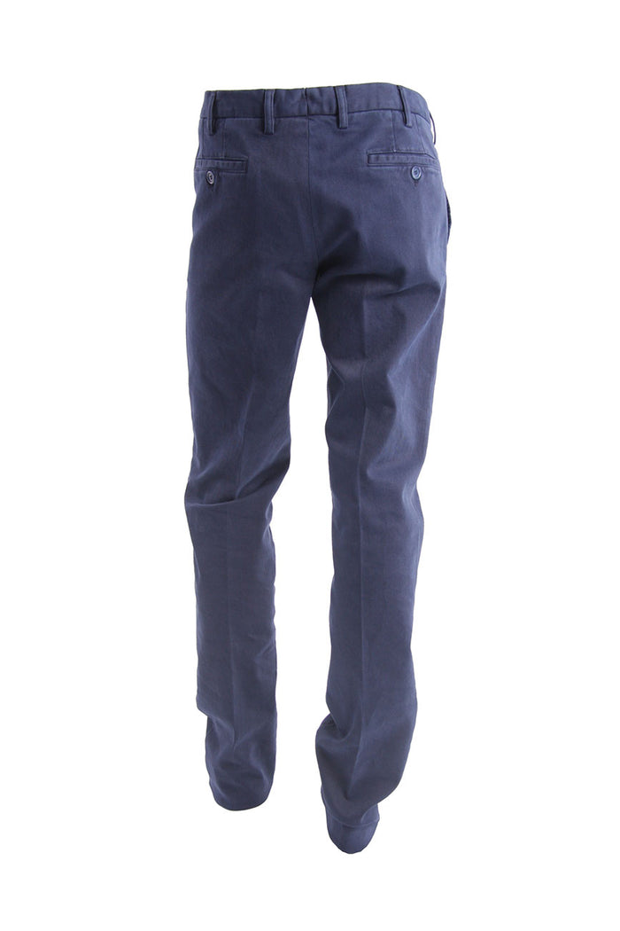 Blue Rota Pants In Winter Cotton-3