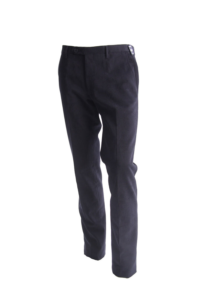 Pantalone Rota Blu Scuro In Cotone Stretch-1