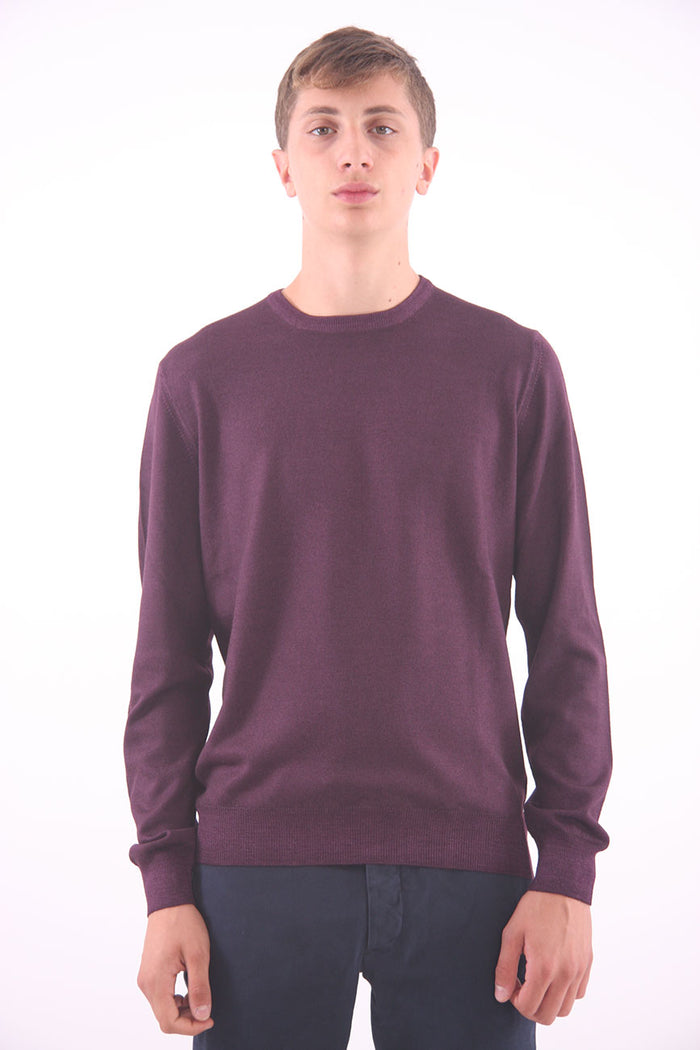 Maglione M.marte Bordeaux In Lana Vergine-1