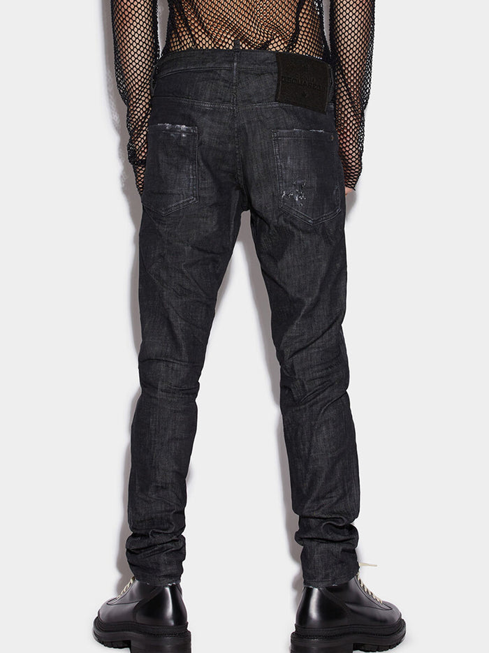 Black Clean Wash Cool Guy Jeans-3