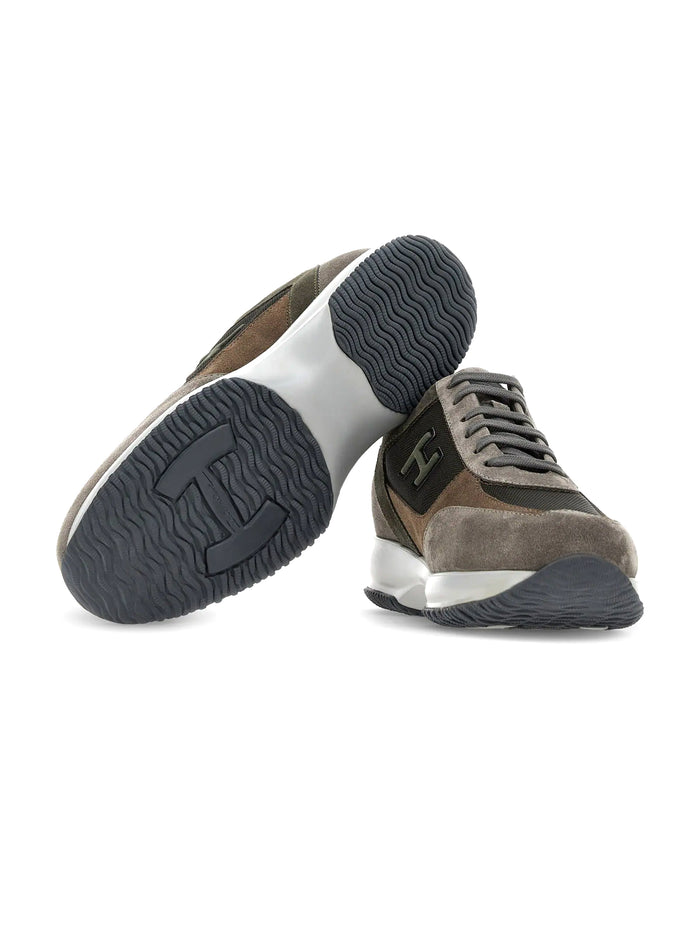 Interactive Sneakers Brown Green Gray-4