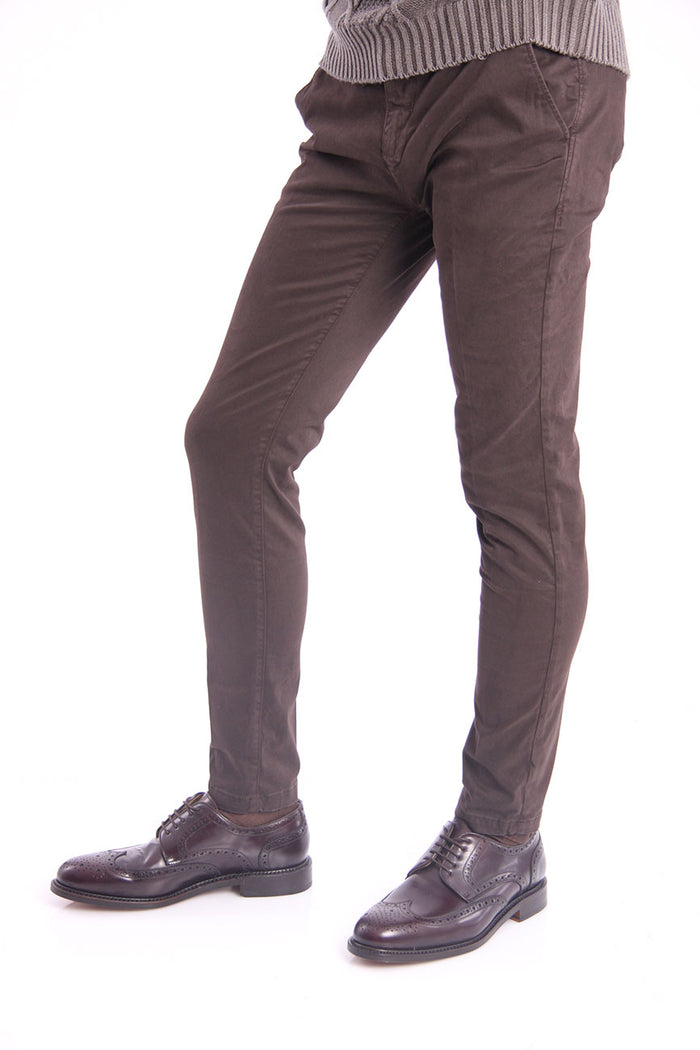 Yan Simmon Brown Satin Trousers-2