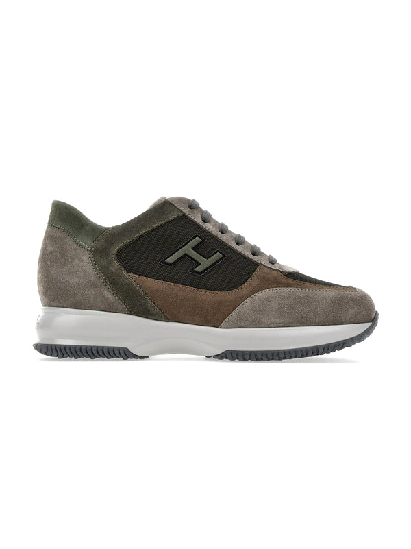 Interactive Sneakers Brown Green Gray