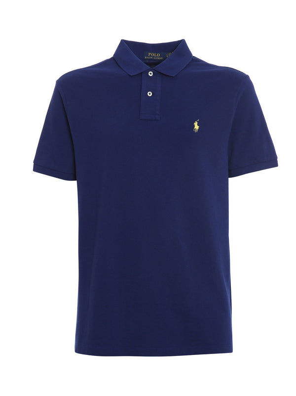 Mm Piquet Polo W/Blue logo